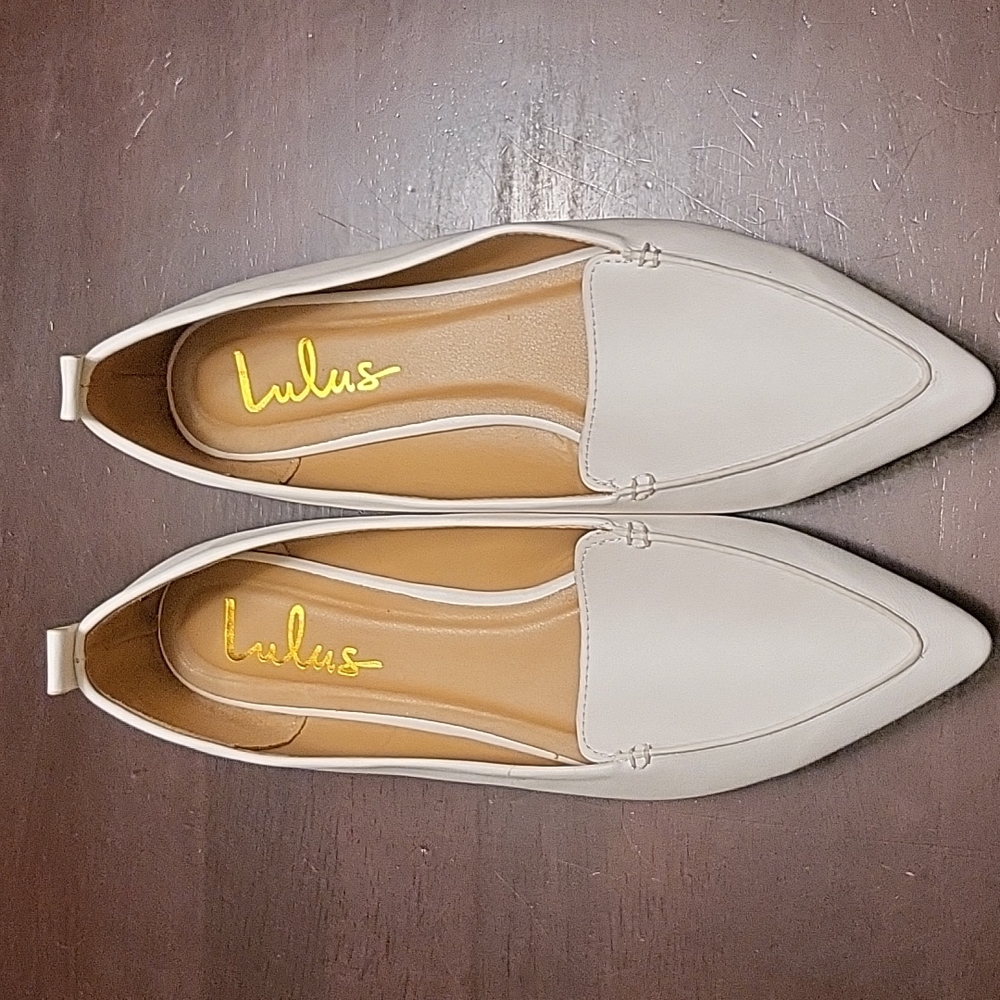 Lulu's Emmy Loafer White 8.5